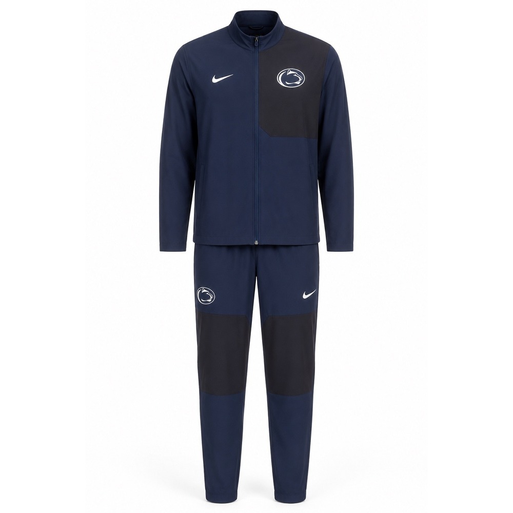 Nike Penn State Nittany Lions Tracksuit Navy Blue Full Zip Jacket Pants Set Mens